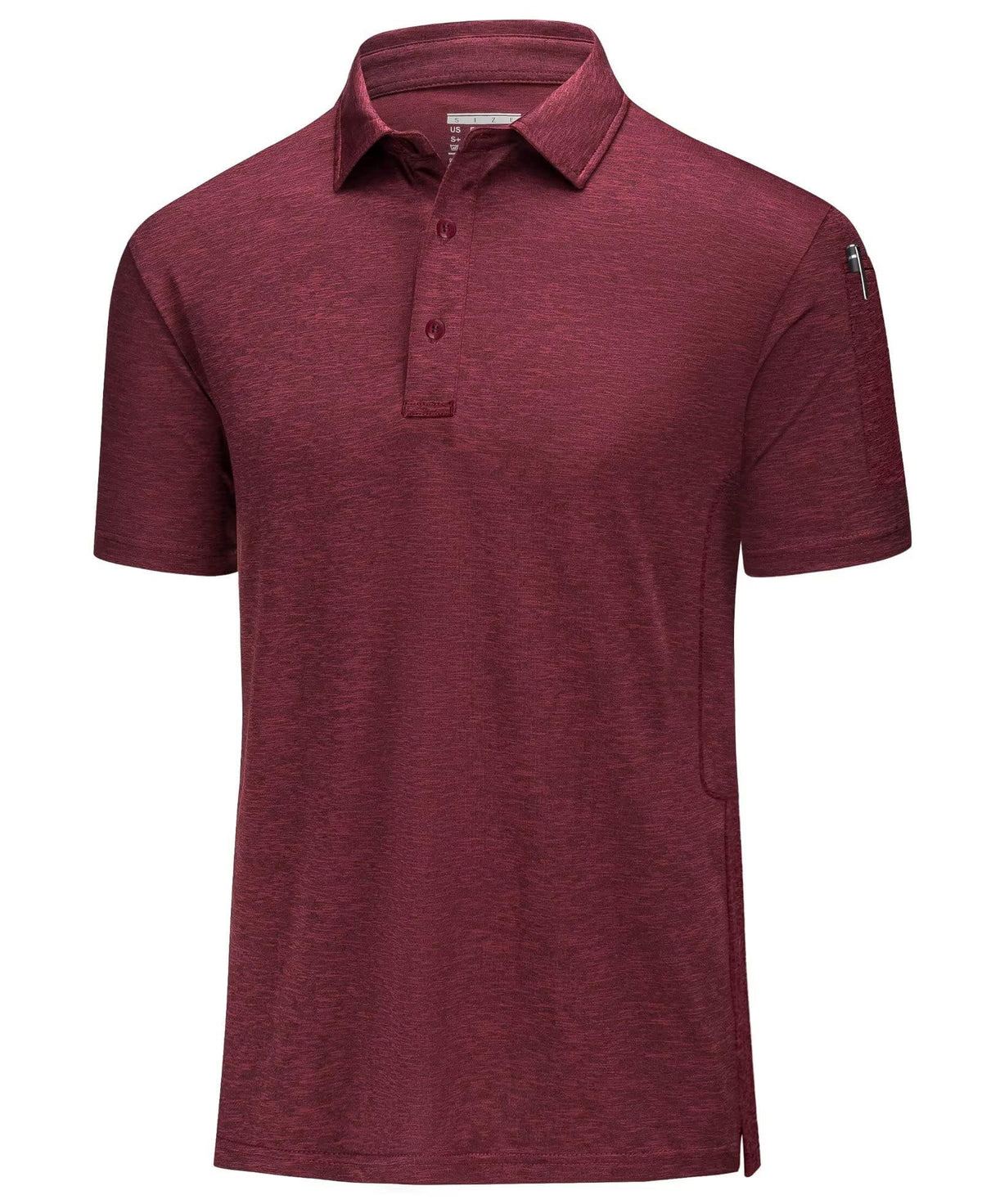 MAGCOMSEN Polo Shirts for Men Golf Shirts for Men Pique Polo Shirts Hiking Shirts for Men Quick Dry Athletic Shirts Mens Polo Summer Shirts Wine Red