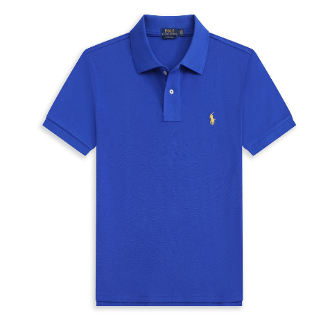 Men's Casual Cotton Polo Shirt - Short Sleeve (One Piece)