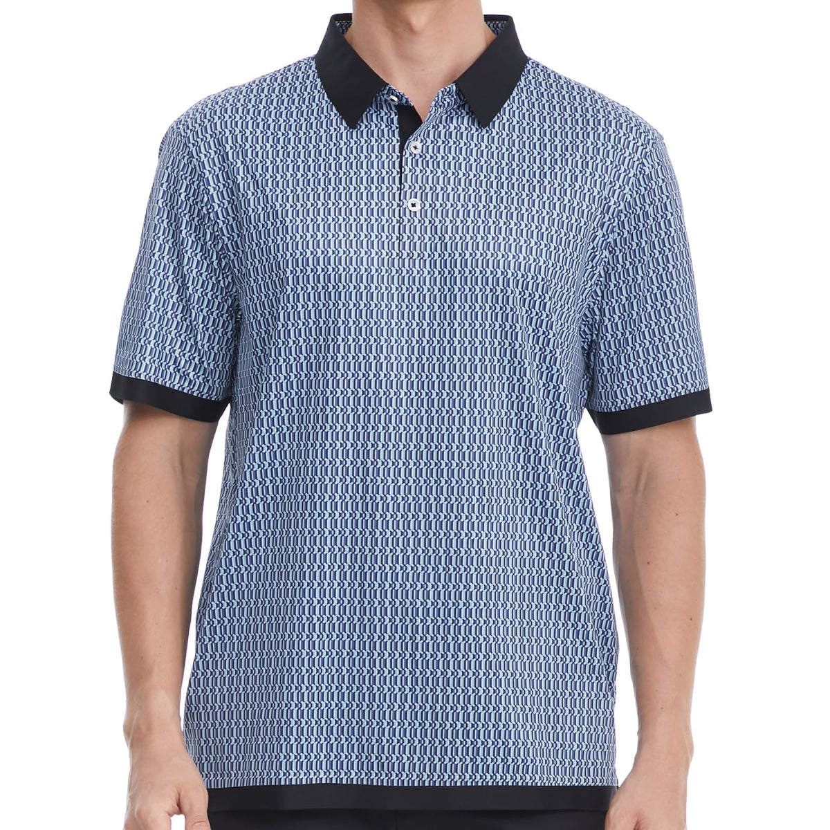 Mens Golf Polo Shirts Short Sleeve Shirt Moisture Wicking Dry Fit Casual Stylish Polo Shirt for Men Deep Black