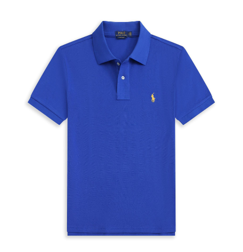 Men's Casual Cotton Polo Shirt - Short Sleeve (One Piece)